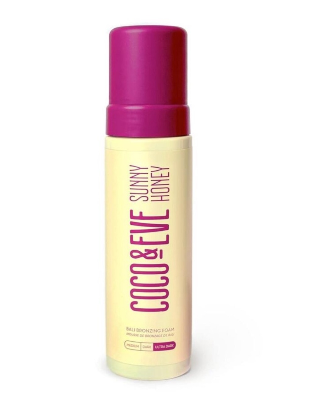 Coco & Eve Sunny Honey Bali Bronzing Self Tanner Mousse Foam Ultra Dark & Mitt